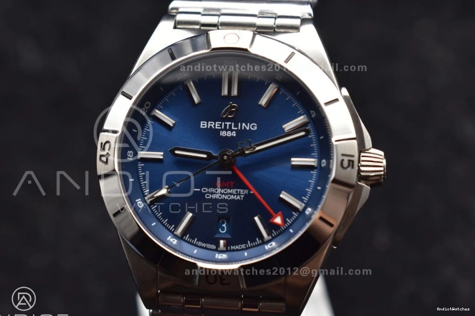 Blue Chronomat BLS SS 40mm Best Dial Automatic A 1:1 GMT Edition Bracelet 526 On Factory Breitling OdorResistant 1104
